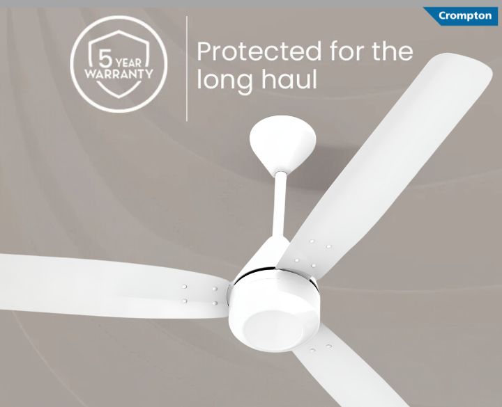 Crompton BLDC Ceiling Fan Energion Groove 28watts 3 Blade White-3